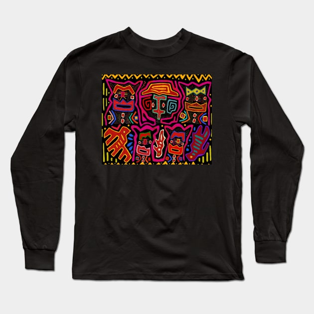 Shaman Demon Spirits and Dreams Long Sleeve T-Shirt by Esprit-Mystique